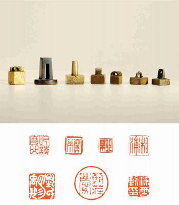 清·铜印七方