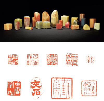 寿山、青田、昌化石等印章二十五方