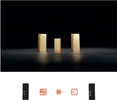 吴朴、高式熊刻寿山石张絅伯自用印三方