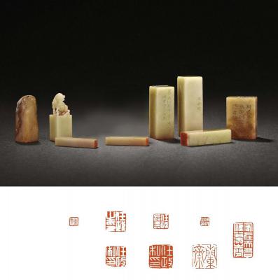 陈巨来刻任政自用印八方