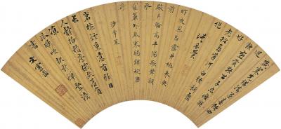 文震孟（1574 ～ 1636） 张凤翼（1527 ～ 1613） 沙舜凤［明·万历～崇祯］ 行书 七言诗