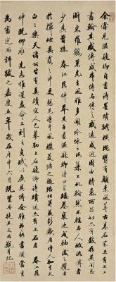 王文治（1730～1802） 行书 跋语