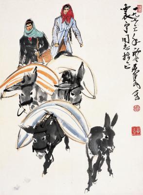 黄胄（1925～1997） 赶集